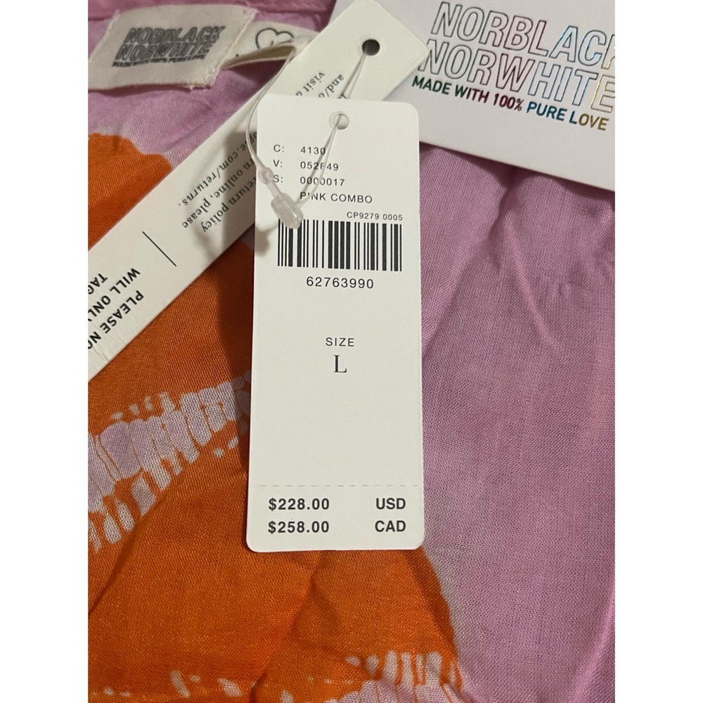 Anthropologie Tie-Dye Wrap Mini Dress NWT Size Large TWO Piece - Picture 9 of 11